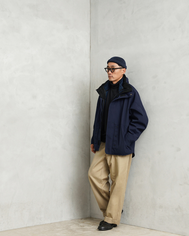 スウェーデン軍 NAVY 3WAY WATERPROOF パーカー PERTEX UNLIMITED  