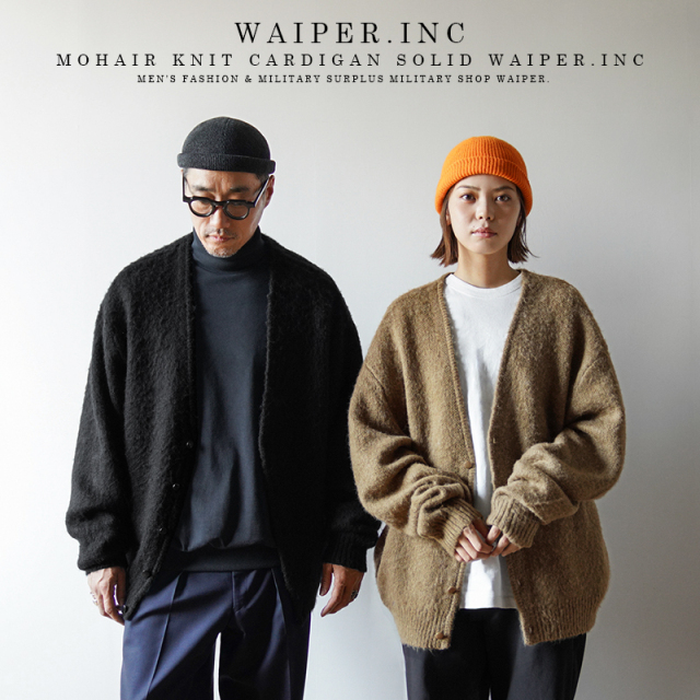 モヘアニット カーディガン SOLID WAIPER.inc 