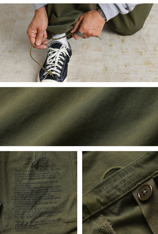 WAIPER.inc 米軍 M-51 ARCTIC オーバーパンツ【WP1081】