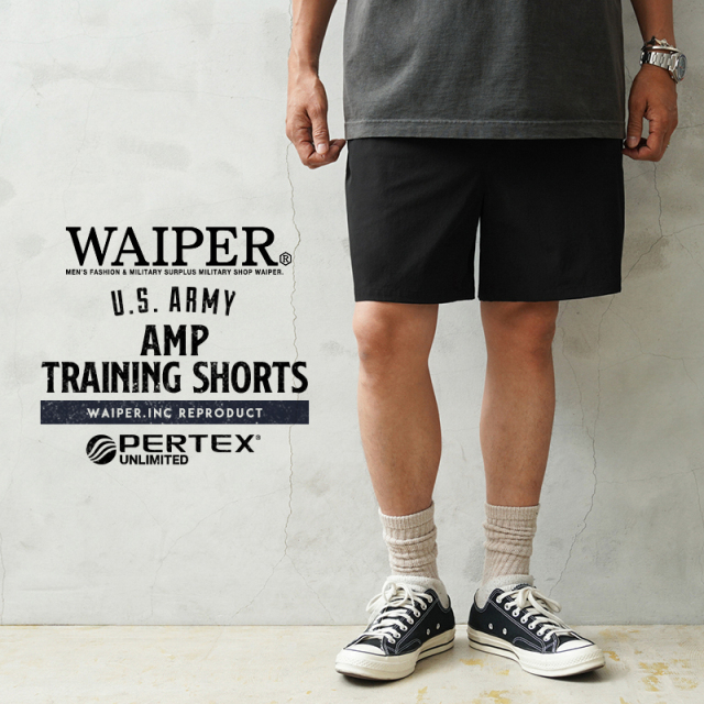 【即日出荷対応】WAIPER.inc 米軍 U.S.ARMY AMP トレーニングショーツ PERTEX UNLIMITED【WP1085】【キャンペーン対象外】【T】