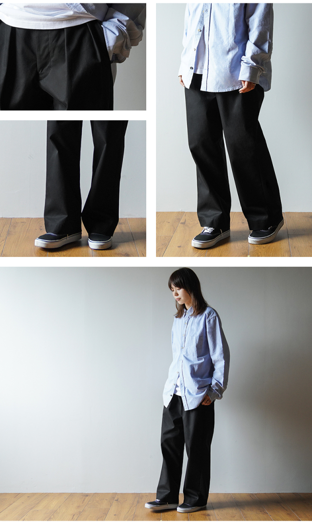 テンダーロイン ミリタリー チノ ワイド AT LAST キムタク 逸見 西浦 NEW STOCK】 ◼︎ULTERIOR WASHED VINTAGE TWILL TUCKED PANTS
