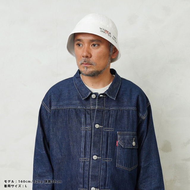 WAIPER.inc 米軍 U.S.NAVY セーラーハット STENCIL WHITE【WP1116】