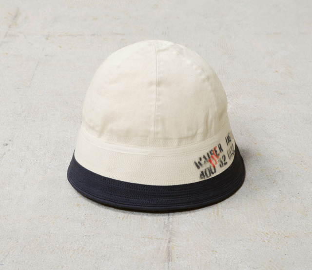 WAIPER.inc 米軍 U.S.NAVY セーラーハット STENCIL USNA VINTAGE