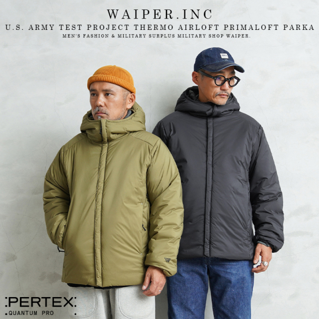 WAIPER.inc 米軍 TEST PROJECT THERMO AIRLOFT PRIMALOFT パーカ PERTEX QUANTUM PRO【WP1125】【キャンペーン対象外】【I】 ミリタリー