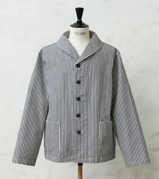 WAIPER.inc 米軍 U.S.NAVY PRISONER ヒッコリーショールカラー