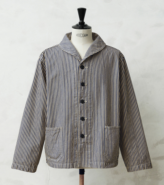 WAIPER.inc 米軍 U.S.NAVY PRISONER ヒッコリーショールカラー