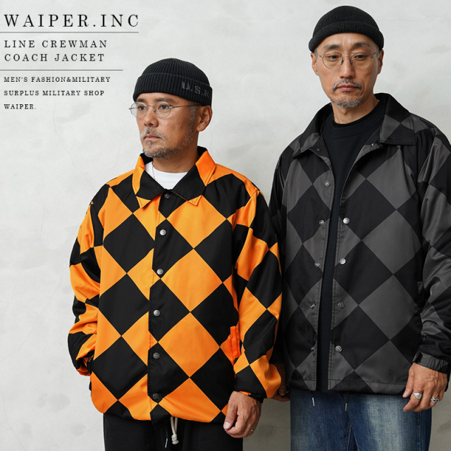 WAIPER.inc LINECREWMAN コーチジャケット【WP1130B】【キャンペーン対象外】【Z】