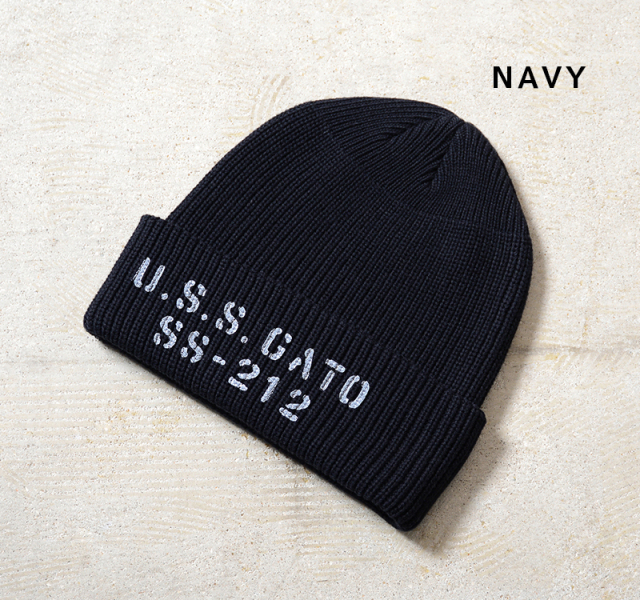 WAIPER.inc U.S.NAVY ワッチキャップ REGULAR STENCILモデル【WP1138B】