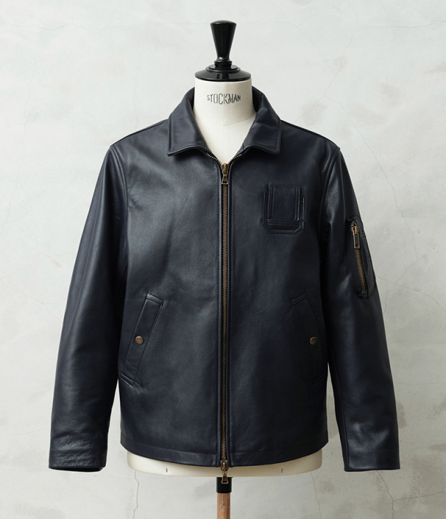 WAIPER.inc フランス軍 70's レザーフライトジャケット ミリタリー