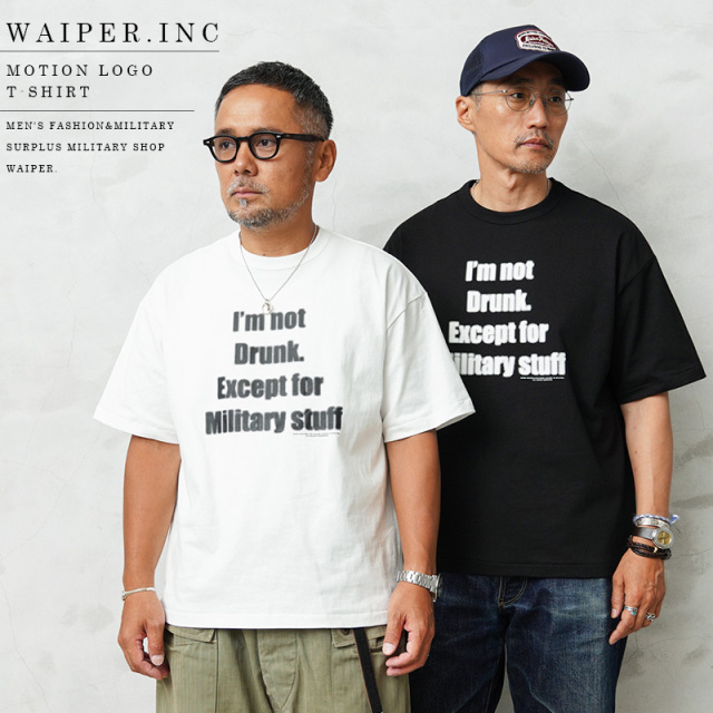 WAIPER.inc S/S Motion Logo プリント Tシャツ【WP1209】【T】【キャンペーン対象外】