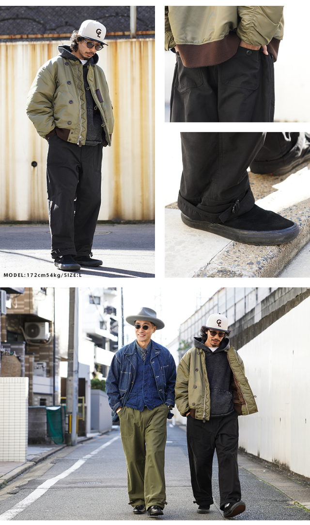 米軍 U.S.NAVY コールドウェザー A-2 デッキパンツ WAIPER.inc
