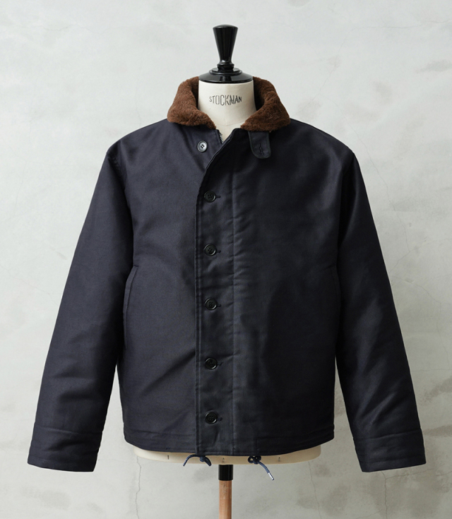 WAIPER.inc 忠実復刻 米軍 U.S.NAVY N-1 デッキジャケット 前期型 NAVY 