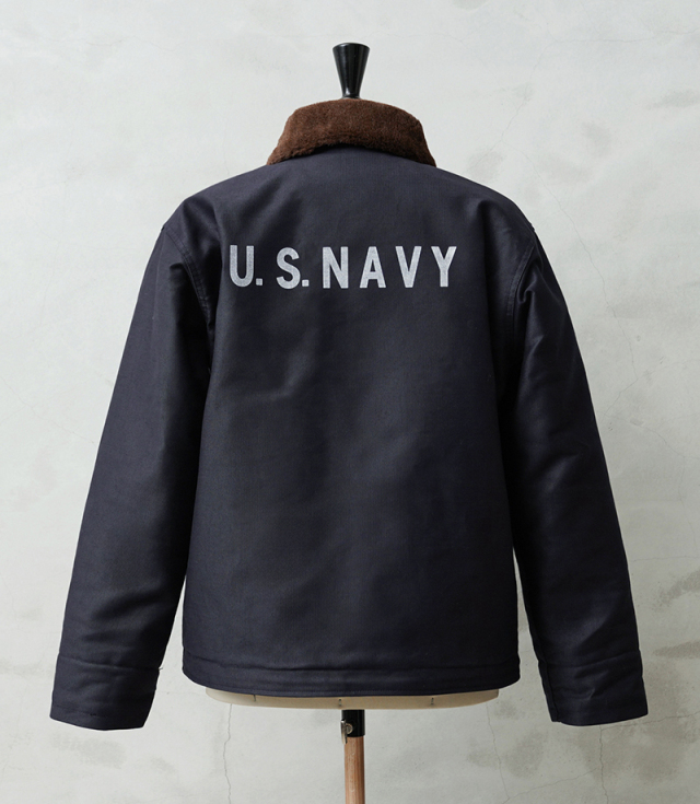 WAIPER.inc 忠実復刻 米軍 U.S.NAVY N-1 デッキジャケット 前期型 NAVY 