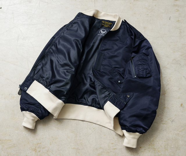 【新品】WAIPER .inc \"L‐2A MIL‐J‐5392A\"ジャケット 米軍 L-2A フライトジャケット MIL-J-5392Aモデル NAVY WAIPER