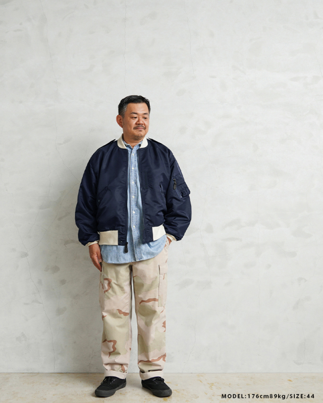 美品 WAIPER.inc　米軍 L-2A IVORY CUSTOM 　44 米軍 L-2A フライトジャケット MIL-J-5392Aモデル IVORY CUSTOM