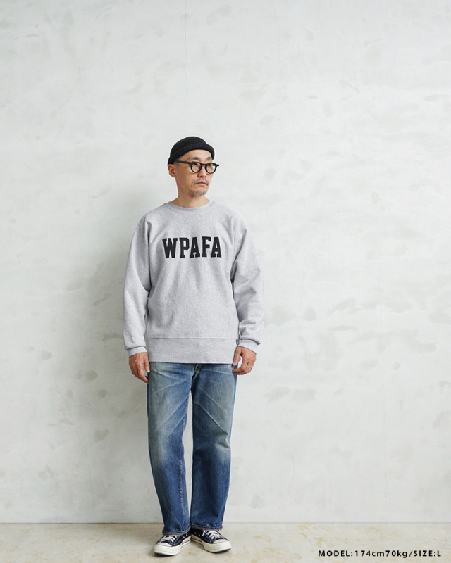 WAIPER.inc “WPAFA” USコットン スウェットシャツ【WP142】