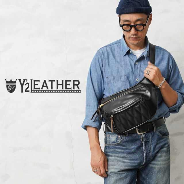 【即日出荷対応】Y’2 LEATHER ワイツーレザー BG-09 ホースハイド ウエストバッグ MADE IN JAPAN【キャンペーン対象外】【T】
