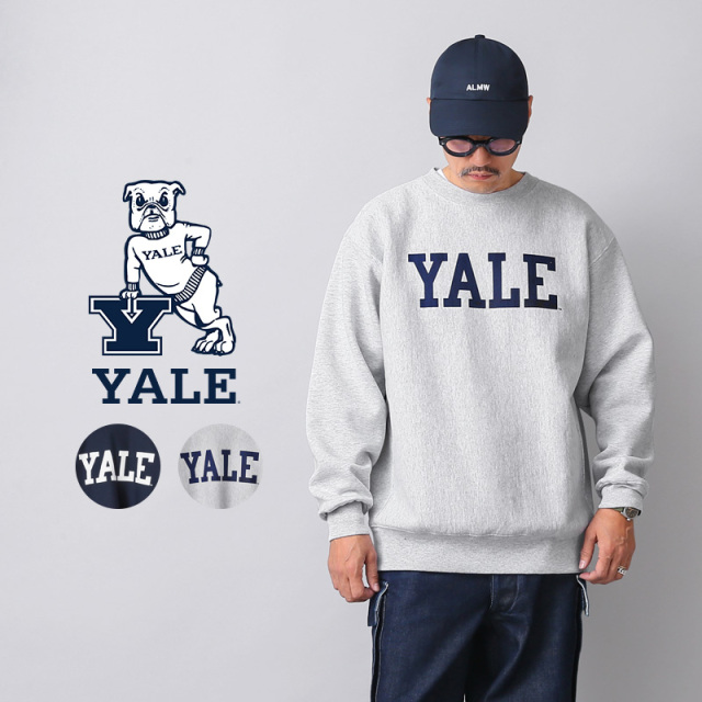 ★カートで割引対象品★YALE University イェール ユニバーシティー YALE-061 HEAVY WEIGHT クルーネックスウェット【T】