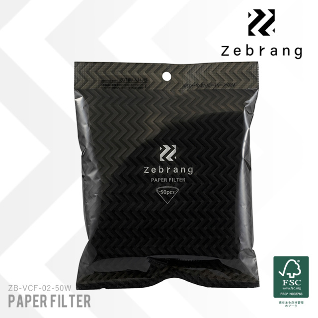 【即日出荷対応】Zebrang ゼブラン ZB-VCF-02-50W V60 ペーパーフィルター02W MADE IN JAPAN【キャンペーン対象外】【T】