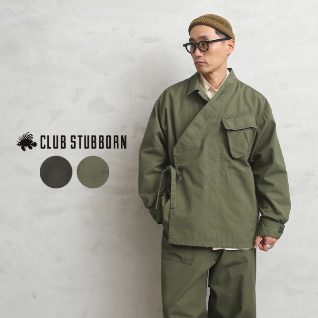 ☆大幅割引中☆【即日出荷対応】CLUB STUBBORN クラブスタボーン リップストップ JUNGLE ZEN ジャケット【T】