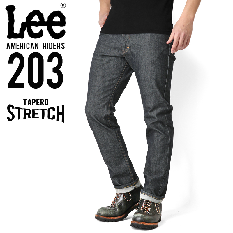 Lee リー AMERICAN RIDERS 203 テーパードストレッチ パンツ インディゴブルー【LM5203-600】 【キャンペーン対象外】【T】