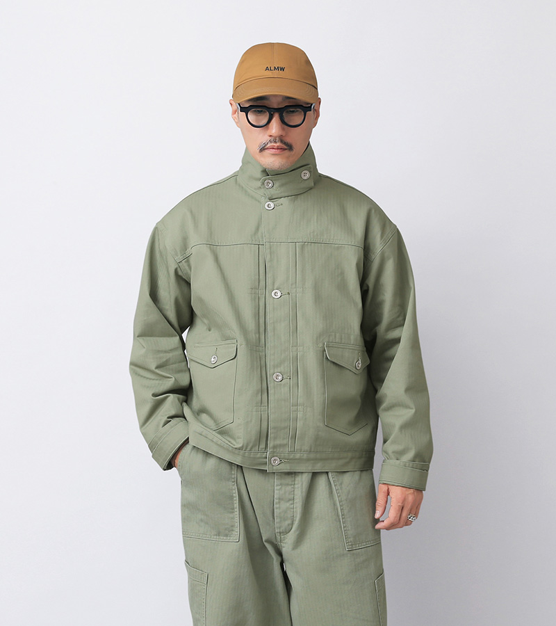 極美品 イレブンティ テーラードジャケット ヘリンボーン アルパカ モヘア M m47denim_9.jpg