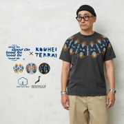 kouhei terrai ジャケットgood on gohemp waiper Good On×KOUHEI TERRAI KTER-2307 柿渋弁柄群青 GOOD 渦 S/S