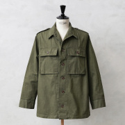 60s オランダ軍　メカニックジャケット　ダブル 実物 新品 デッドストック オランダ軍 HBT（ヘリンボーンツイル