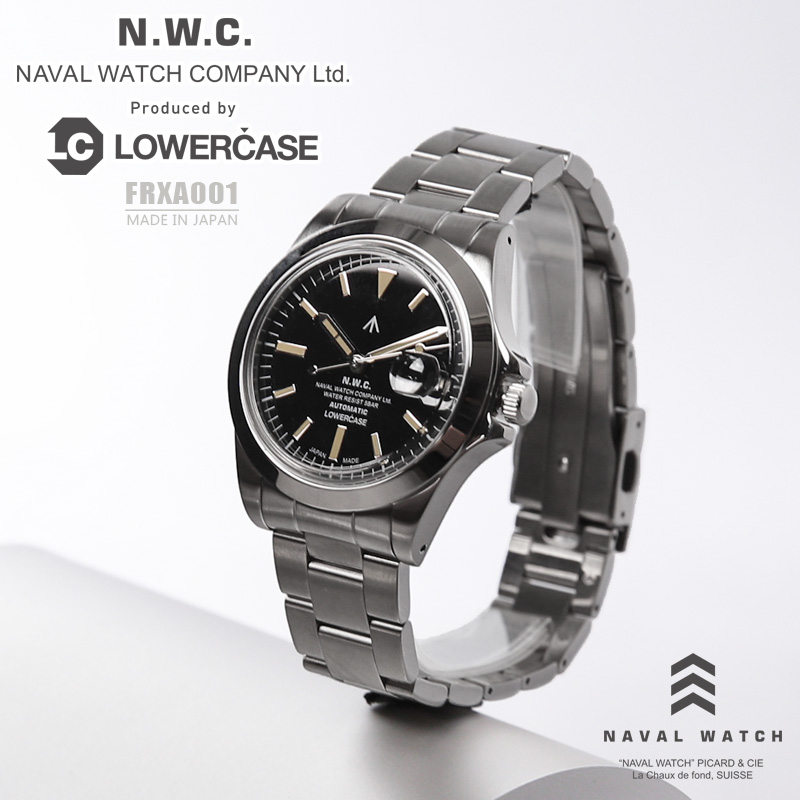 【即日出荷対応】NAVAL WATCH ナバルウォッチ FRXA001 Produced By LOWERCASE 3連メタルバンド リストウォッチ（腕時計）日本製【キャンペーン対象外】【T】