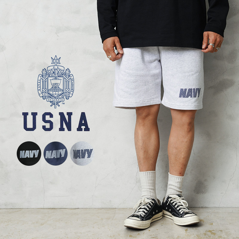【即日出荷対応】USNA（アメリカ海軍兵学校）オフィシャルライセンス スウェットパンツ NAVY-032【T】