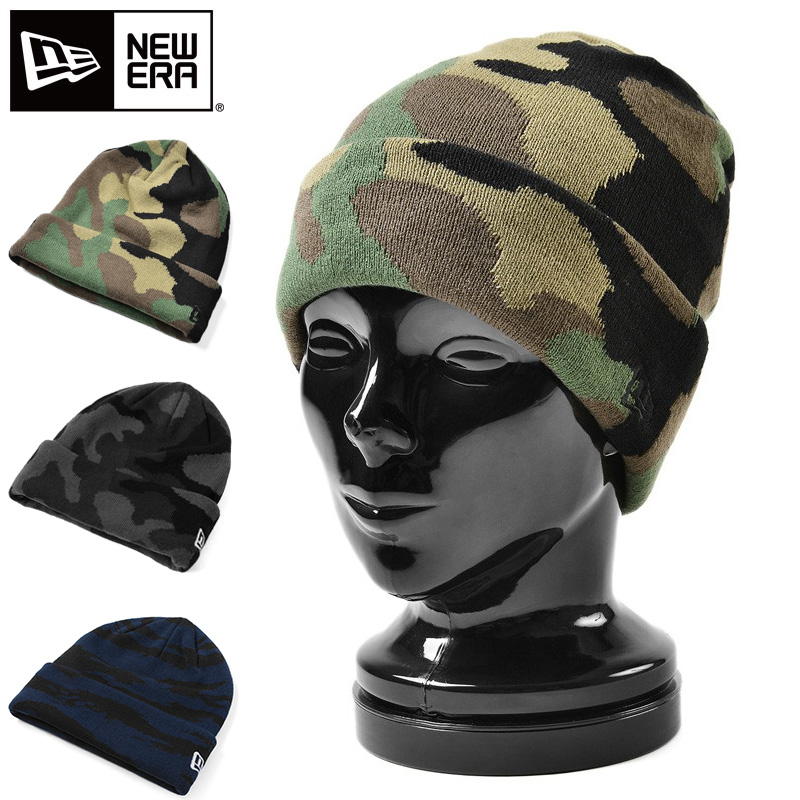 ★只今10％OFF★【即日出荷対応】NEW ERA ニューエラ BASIC CUFF KNIT ベーシックカフニット カモフラージュ【Sx】【T】