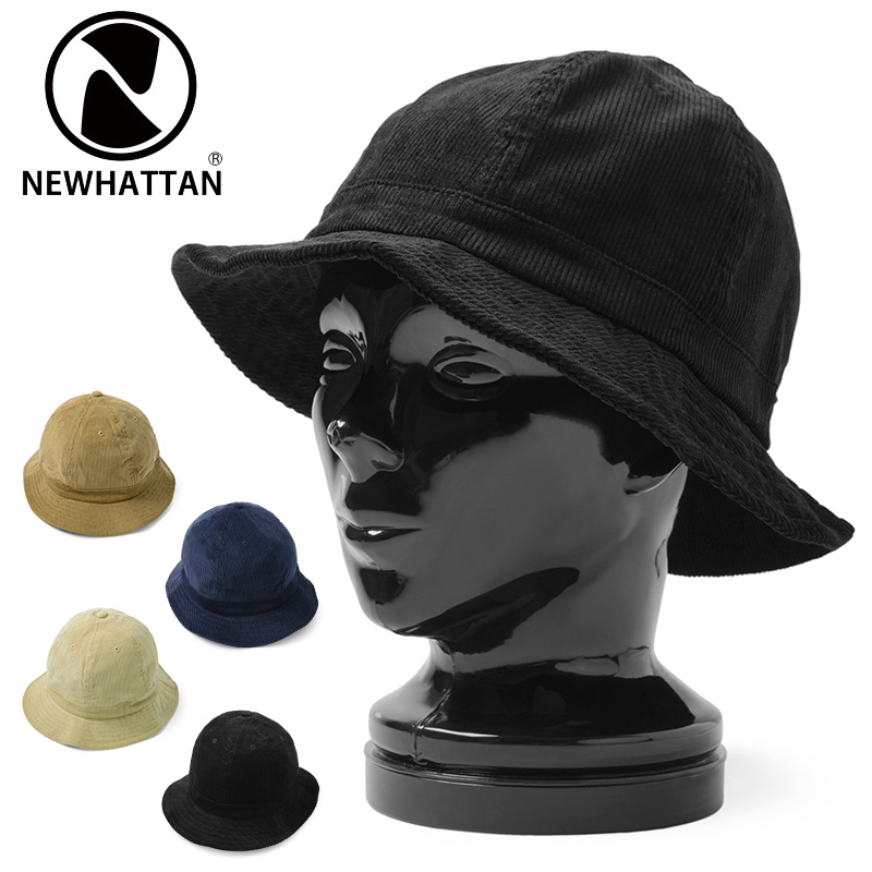 ★カートで割引対象品★【ネコポス便対応】NEWHATTAN ニューハッタン 1546 CORDUROY TENNIS HAT コーデュロイ テニスハット 帽子【T】