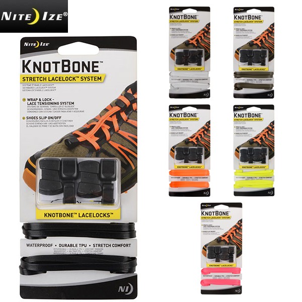 ★カートで割引対象品★NITE IZE ナイトアイズ KNOT BONE STRETCH SHOE LACE LOCK SET ノットボーンストレッチシューレースロックセット【T】