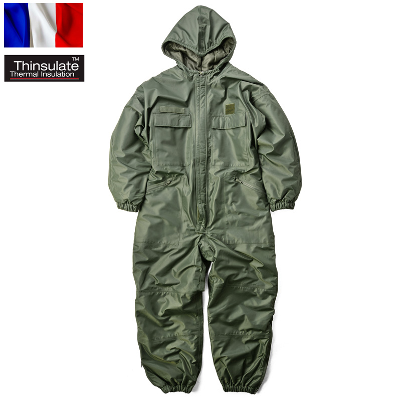 実物 新品 フランス軍 PROLINE HOODED カバーオール Thinsulateミリタリーファッション 軍パン 軍服【キャンペーン対象外】【T】