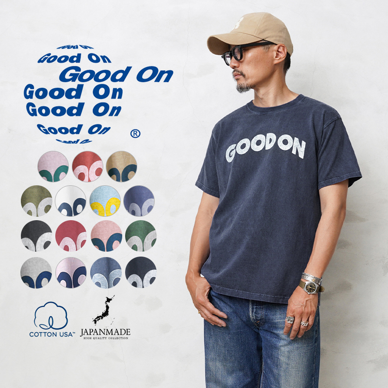 ◎Good On グッドオン OLSS-1171 S/S GOOD ON ARCHロゴ クルーネックTシャツ 日本製【Sx】【T】