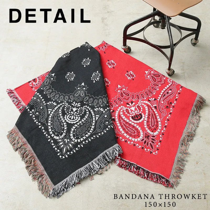 【即日出荷対応】DETAIL INC. ディテールインク Bandana Throwket Paisley バンダナ スローケット ペイズリー【キャンペーン対象外】【T】