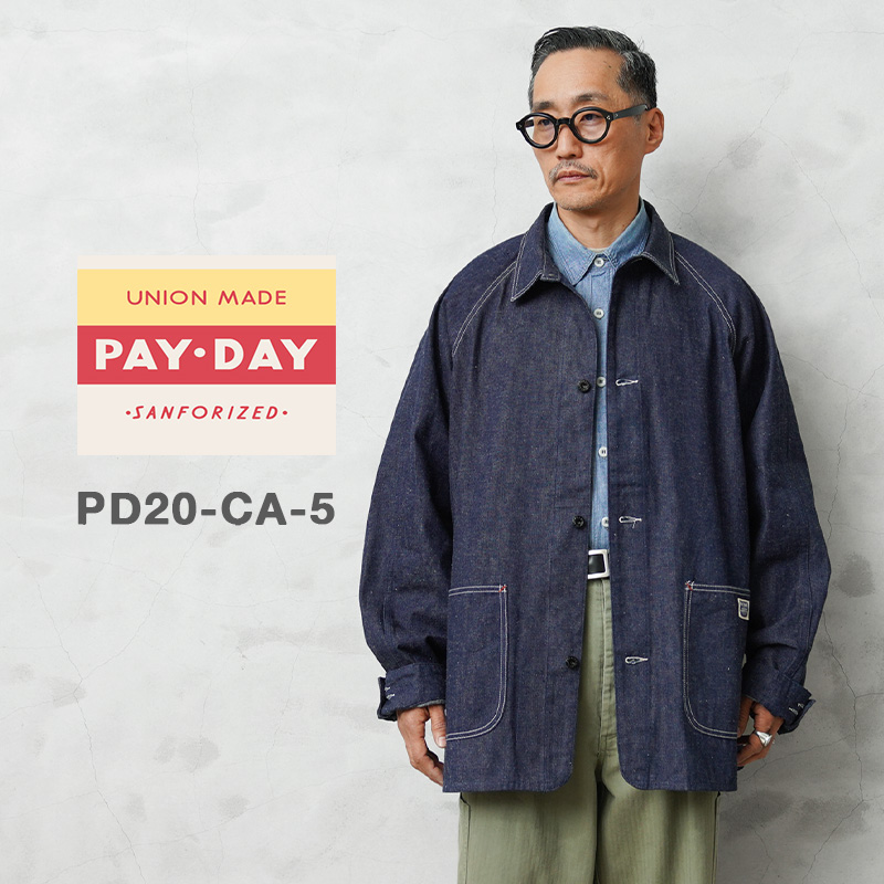 【即日出荷対応】PAYDAY ペイデイ PD20-CA-5 PAYDAY 40's WWII MODEL COVERALL デニム カバーオール ジャケット 日本製【キャンペーン対象外】【T】