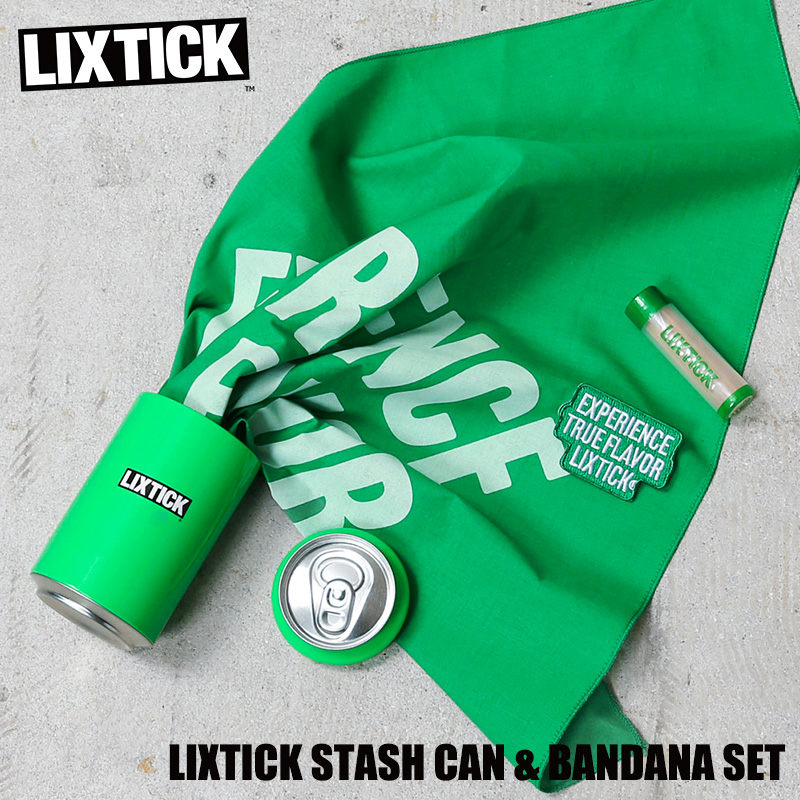 【即日出荷対応】LIXTICK リックスティック STASH CAN & BANDANA SET スタッシュ缶 バンダナ セット【キャンペーン対象外】【T】