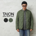 ★カートで割引対象品★【即日出荷対応】TAION タイオン TAION-104ZML-1 MILITARY LINE クルーネック Wジップ ダウンジャケット【F2】【Sx】【T】
