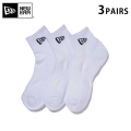 ★只今10％OFF★【メーカー取次】NEW ERA ニューエラ ソックス アンクル ３ペア ホワイト 14518186【R】