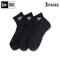 ★只今10％OFF★【メーカー取次】NEW ERA ニューエラ ソックス アンクル ３ペア ブラック 14518191【R】