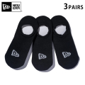 ★只今10％OFF★【メーカー取次】NEW ERA ニューエラ ソックス ベリーショート ３ペア ブラック 14518165【R】