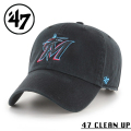 【メーカー取次】’47 Brand フォーティーセブン・ブランド 14751143 47 CLEAN UP マイアミ・マーリンズ ブラック【Sx】【R】