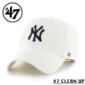 【メーカー取次】’47 Brand フォーティーセブン・ブランド 14751171 47 CLEAN UP ニューヨーク・ヤンキース キャップ ホワイト【Sx】【R】