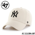 【メーカー取次】’47 Brand フォーティーセブン・ブランド 14751177 47 CLEAN UP ニューヨーク・ヤンキース キャップ ナチュラル×ブラック【Sx】【R】