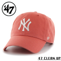 【メーカー取次】’47 Brand フォーティーセブン・ブランド 14751185 47 CLEAN UP ニューヨーク・ヤンキース キャップ アイランドレッド【Sx】【R】