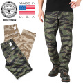 ★ボーナスセール★HOUSTON ヒューストン 1675US コットンリップ CAMO ファティーグパンツ MADE IN USA ミリタリーパンツ【R】