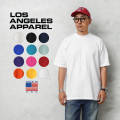 【ネコポス便対応】LOS ANGELES APPAREL ロサンゼルスアパレル 1801GD 6.5oz ガーメントダイ クルーネックTシャツ MADE IN USA 【T】