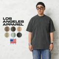 【即日出荷対応】LOS ANGELES APPAREL ロサンゼルスアパレル 1801GDPG 6.5oz ピグメントダイ ショートスリーブ クルーネックTシャツ MADE IN USA【T】