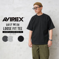 ポイント10倍☆AVIREX アビレックス 6123307 デイリーウエア RIB ルーズフィット S/S クルーネック Tシャツ【7832134047】【キャンペーン対象外】【T】